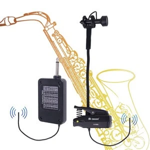 510 MHz - 530 MHz musical instrument wireless clip mic saxophone microphone