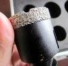 6-75 mm vacuum brazed diamond hole saw/diamond core drill bit for drilling glass