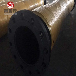 6 8 10 16 inch 10M flexible corrugation water pump suction  /  discharge rubber hose for dredger pump dock slurry