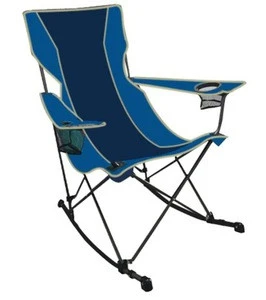 600d polyester outdoor folding camping rocking chair