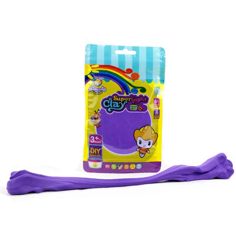 60g Non-Toxic Self Sealing Bag Super Light Clay Air Dry Polymer Clay Light Plasticine For Kids