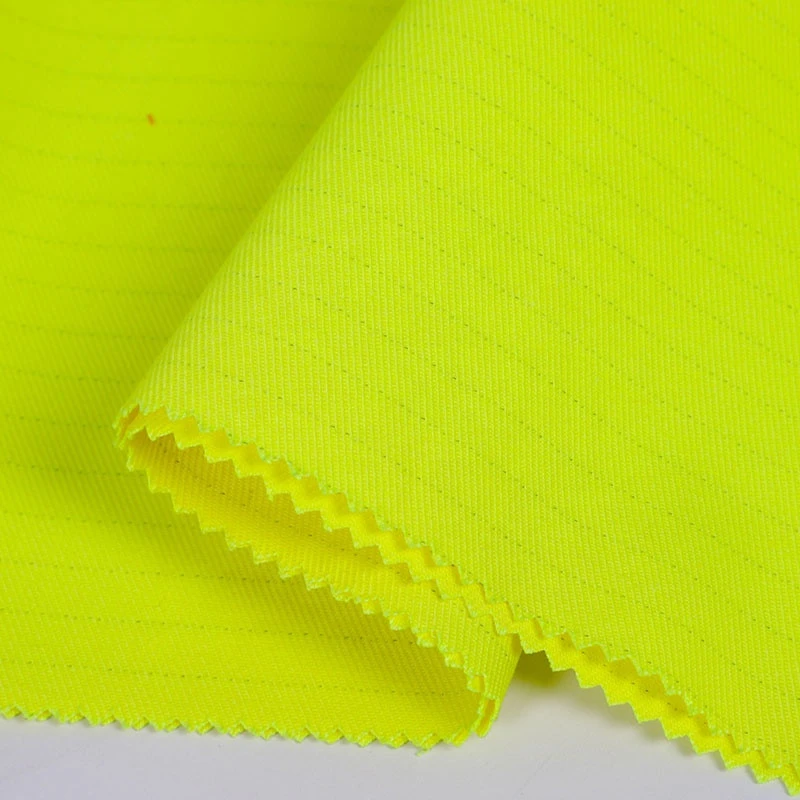 60%Modacrylic/Protex 40%Cotton Fluorescent Yellow Inherently Fire Retardant Anti static Fabric
