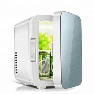 6L glass door mini bar latest mini home fridge, 12v freezer, electric refrigerator mini car fridge