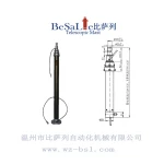 6m.8m.10m portable pneumatic telescopic mast