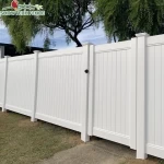 6x8 white PVC privacy fence vinyl fence panels 8ft outdoor