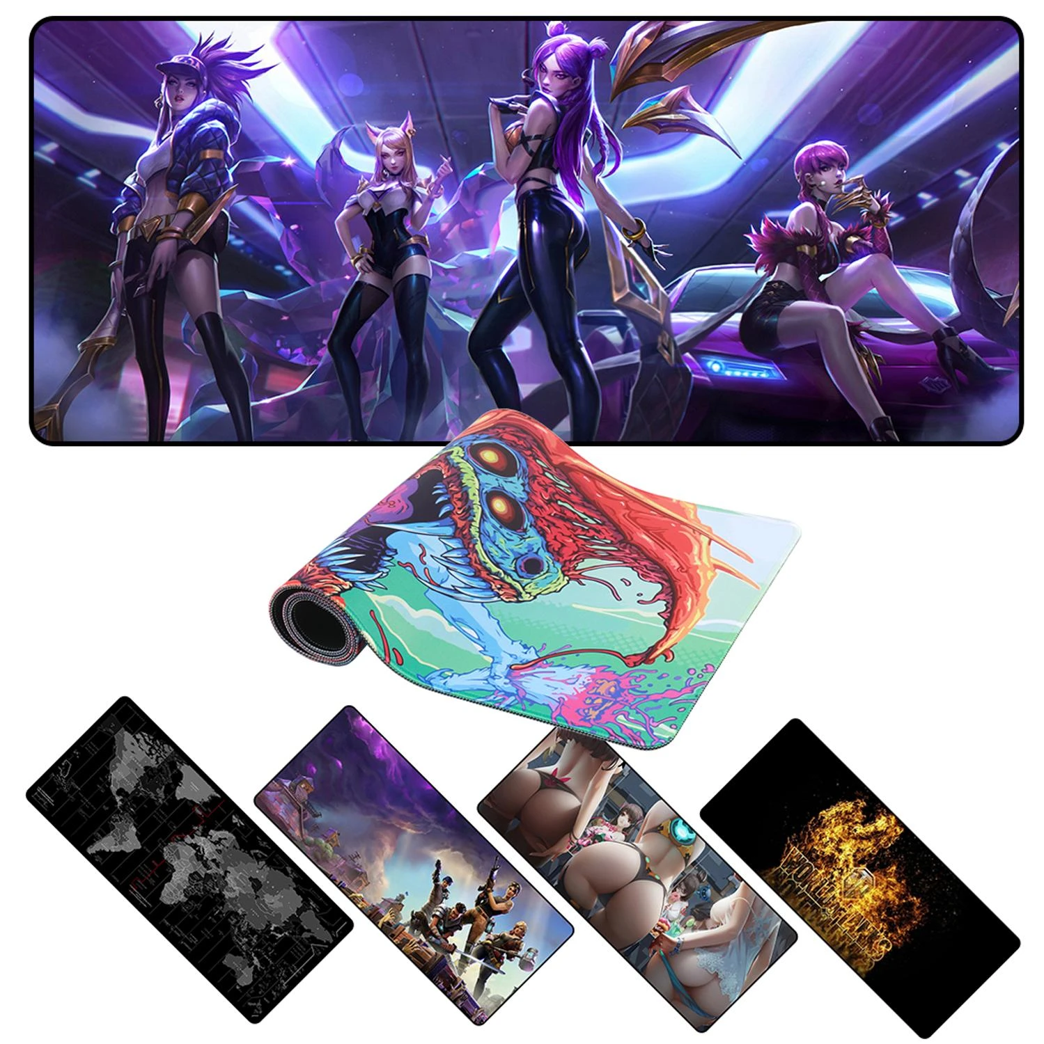 700*300 Personalized Soft Heavy Extended Led Red and Black Girlbhot Gaming Mousepads Printer Mouse Pads Mat