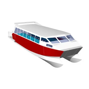 75 seats 15m 50ft  Aluminum inboard engines catamaran ferry  boat passenger ship for sale