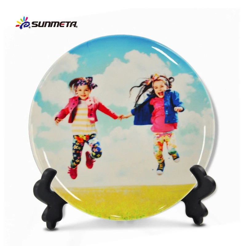8 inch sublimation ceramic plate full printing plate/dishes
