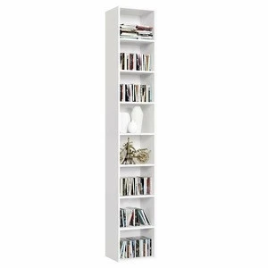 8 tier Media Storage Cabinet CD Shelf Tower Rack Stand Multimedia Organizer Unit