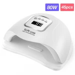 80W New UV LED Lamp  Nails  UV Lamp 45Pcs SUN UVLEDs