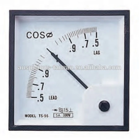 96*96mm AC/DC Analog Panel Meter, COS Meter, Power Factor Meter