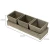 Import A set of 3 cubed-shaped wooden planter flower pot with removable tray. from China