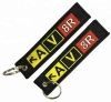 A V 8R Embroidery Customized Double Sided Key Chain