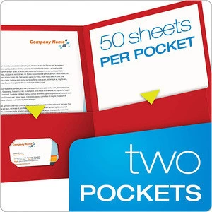 A4 Size Pocket Custom Printed High Quality Custom Presentation Folders