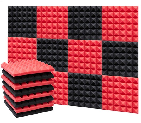 Acoustic Foam Panels 50 * 50 * 5 Sound Absorbing Dampening Wall Foam Modern Pyramid Acoustic Foam