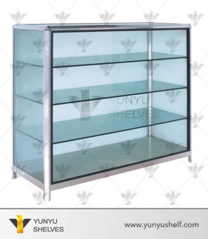 acrylic glass display cabinet with sliding door