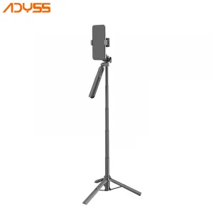 ADYSS Cell Phone Folding Tripod Telescopic Light Tripod Stand Selfie Stick 360 Rotating Selfie Stick Flexiable Selfie Stick A61