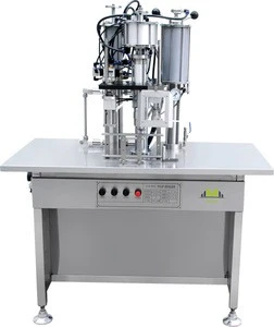 Aerosol filling capping sealing production line Liquid spray products 3 in 1 aerosol filling machine