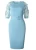 Import African design wrap dress women fashion plus size office pencil dress with flower sleeve from China