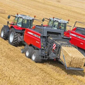 Agricultural wheat straw agriculture farming grass big large hay baler maker