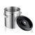 Airtight Coffee Canister Stainless Steel Container with CO2 Vent Valve, 1 Measuring Scoop