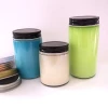 Airtight Glass Wide Mouth Straight Sided Canning Preserving Jars With Metal Lids For food storage and Candles