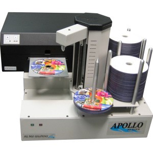 All Pro Solutions Apollo PA4-H PC-Connected Network CD DVD BD Printer Autoloader w/ SpeedJet Inkjet Printer &amp; 220 Disc Capacity
