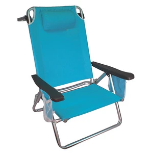 Aluminum folding Backpack Beach Chair  with Storage Pouch