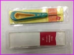 Aluminum straight awl soft TPR handle crochet hooks needles for knitting