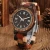 Import Amazon Hot Sale Custom Multicolour Wooden Watch Band Quartz Movement Wood Watch Men relogio madeira from China