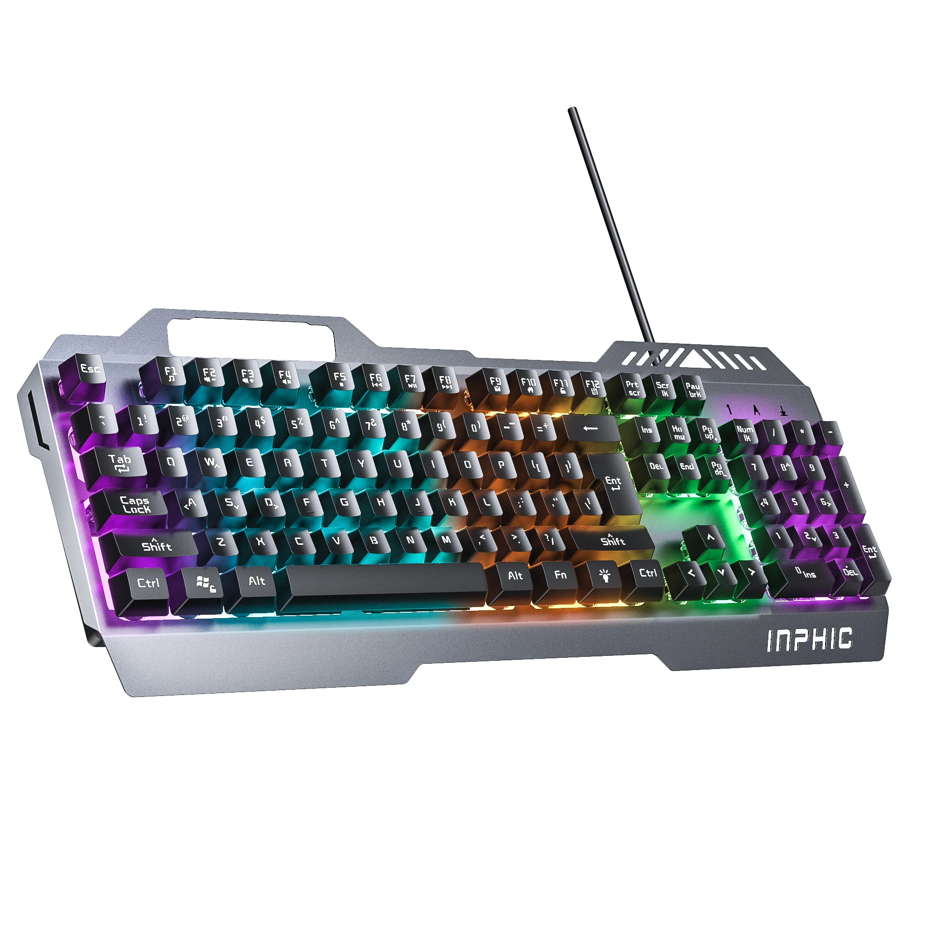 Amazon hot sale wired keyboard and mouse set LED wired manipulator keyboard and mouse set game keyboard and mouse combination