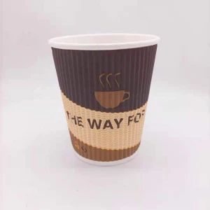 anqing coffee ripple wall paper cup