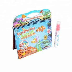 Aqua magic mat Hard Cover Book Magic water  coloringdiy painting toys for kids doodle book mat aqua OEM