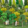 architecture model green plastic model tree for ho n scale train layout diorama building