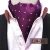 Import Ascot tie cravat Polyester Jacquard Men&#x27;s Trendy Scarf Dress Suit Shirt British Style Scarf Tie Square Pocket and Handkerchief from China