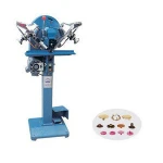 Automatic plastic fabrics shopping bag snap button riveting machine/ button making assembling machine