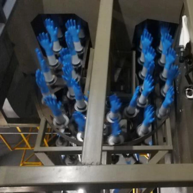 Automatic production line  nitrile latex medical examination glove machine