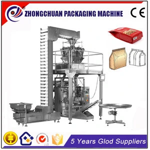 Automatic Vertical Form Fill Seal Food Packaging Machine With Multihead Weigher