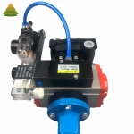 Automation Aluminum Pneumatic Parts With Solenoid Valve Pneumatic Actuator For Industrial