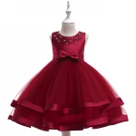 baby girl party birthday dress cheap baby clothes kids wear white flower girl dresses