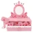 Baby Girl Pretend Play Simulation Wooden Dressing Table 3-9Years Crown Kids Dressing Table Furniture Toy Set