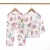 Import Baby underwear cotton pajama suit thin air conditioner suit for children long-sleeved summer wear for boys and girls from China