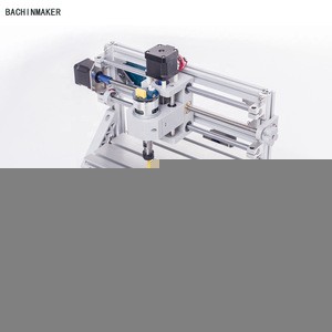 BACHINMAKER new product cnc 2418 wood carving machine 3axis laser mini  router engraver for wood pcb acrylic