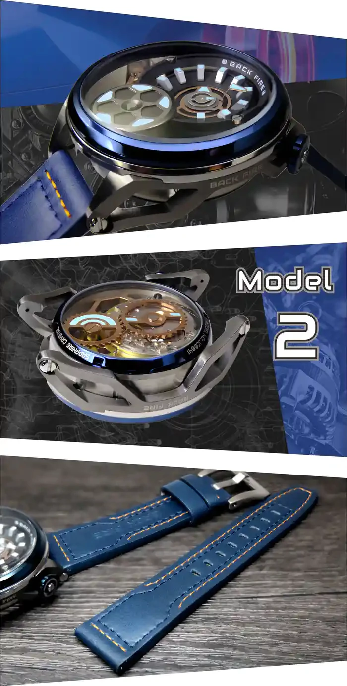 BackFire watches integrate automobiles transmission system, to create the super unique watch