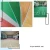 badminton court mat PVC red grid flooring green sand vinyl roll mat