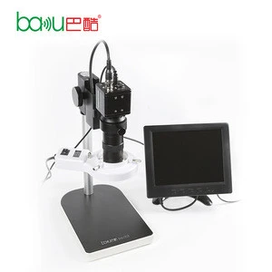 BAKU ba-003 Industrial Camera Microscope with 8" Screen Monitor Light Mount Holder For PCB Phone Electronics Repairing Kit