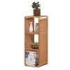 Bamboo Bathroom Shelf  Tower Free Standing Rack Multifunctional Storage Organizer