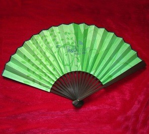 Bamboo craft 26cmL personalized chinese folding hand fan