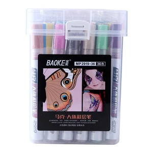Baoke surgical body tattoo marker pen wiping clean marker pen solid scented markers china markers