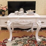 Baroque Style Wood Wall Console Table Antique Style
